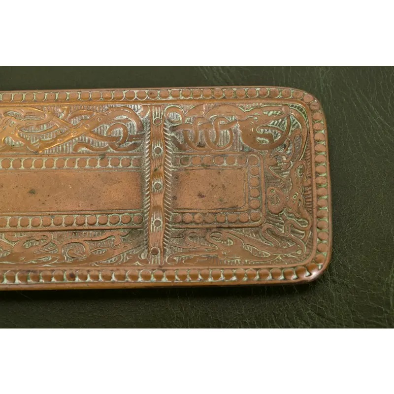Marshall Field & Co. Antique Viking Bronze Pen Tray, Circa 1910 - Image 7