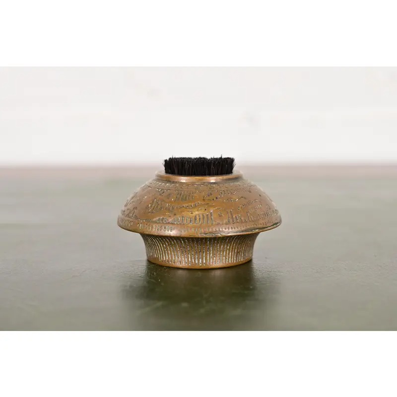 Marshall Field & Co. Antique Viking Bronze Pen Brush, Circa 1910