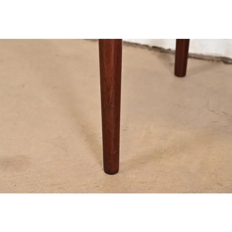 Danish Modern Sculpted Solid Rosewood Dining Chairs by Vamdrup Stolefabrik, Set of Eight - Image 9
