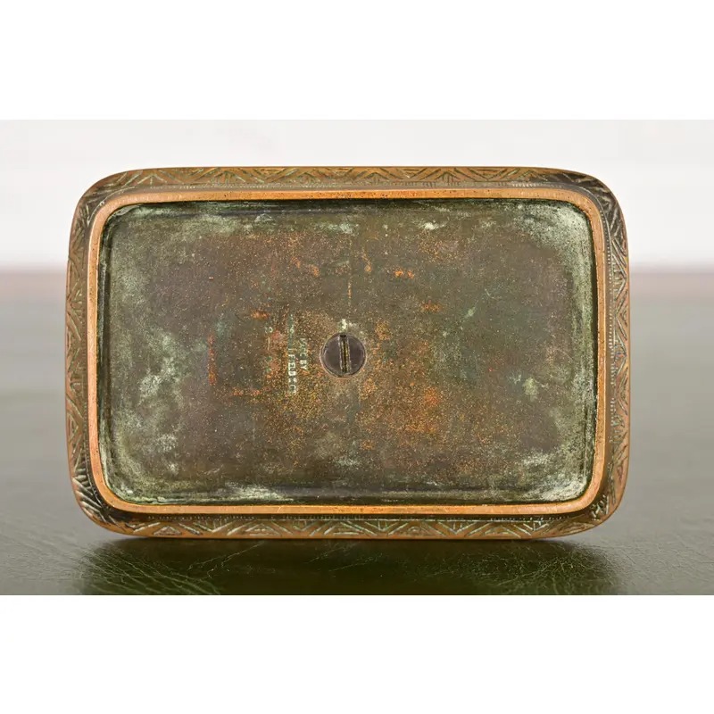 Marshall Field & Co. Antique Viking Bronze Match Box Holder, Circa 1910 - Image 9