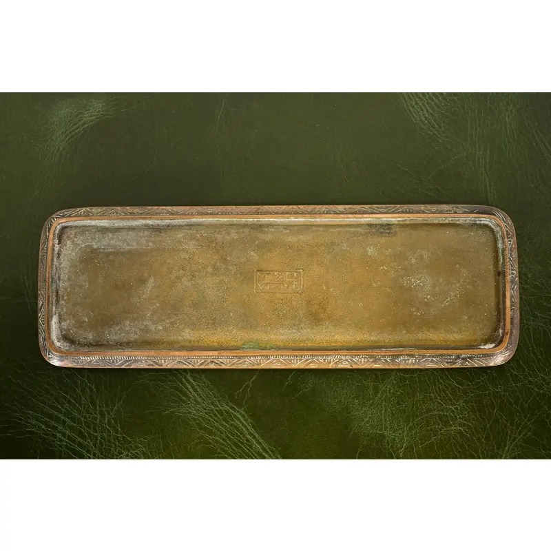 Marshall Field & Co. Antique Viking Bronze Pen Tray, Circa 1910 - Image 9