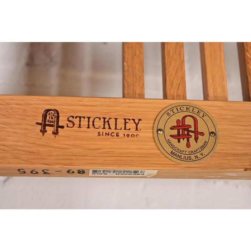 Stickley Mission Oak Arts & Crafts Stools or Ottomans, Pair - Image 9
