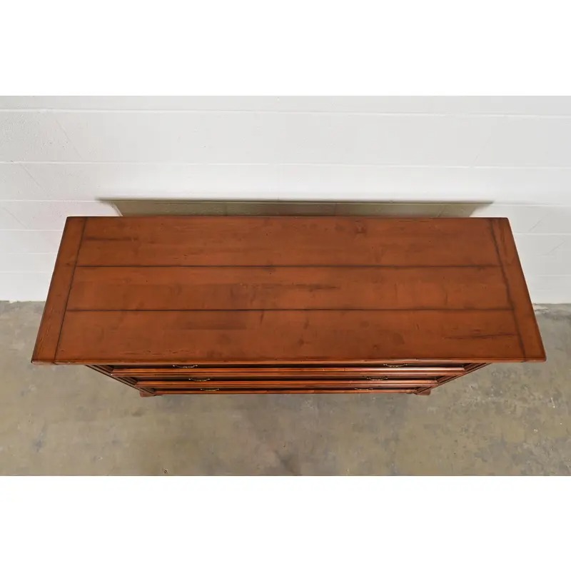Baker Furniture Italian Provincial Carved Maple Dresser or Chest of Drawers - Image 11