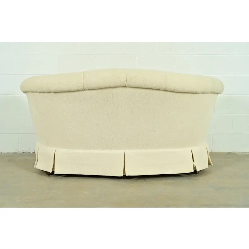 Baker Furniture Mid-Century Hollywood Regency Tufted Sofa or Loveseat, Circa 1960s - Image 11