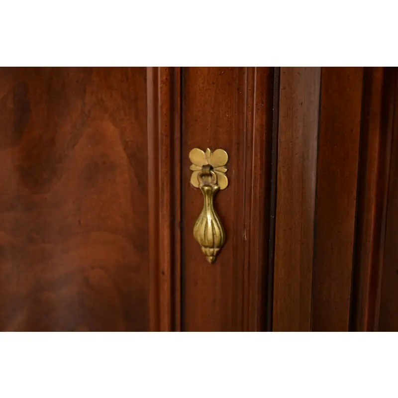 Karges French Regency Louis XVI Burled Walnut Sideboard or Bar Cabinet - Image 11