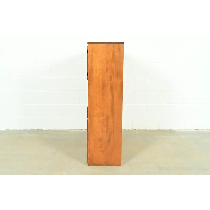 Ethan Allen American Colonial Solid Maple Secretary Desk Hutch Top or Wall Unit, Circa 1970s - Image 14