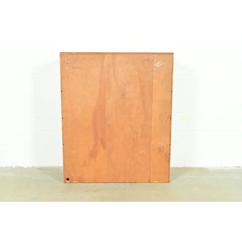 Ethan Allen American Colonial Solid Maple Secretary Desk Hutch Top or Wall Unit, Circa 1970s - Image 15