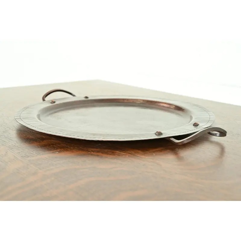 Roycroft Arts & Crafts Hammered Copper Large Handled Serving Tray, Circa 1920s - Image 3