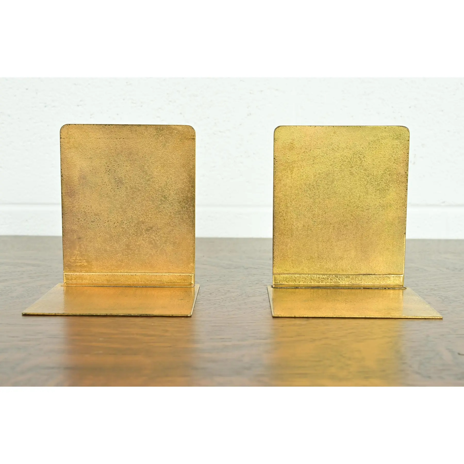 Tiffany Studios New York Graduate Pattern Bronze Doré Bookends, Circa 1910 - Image 9