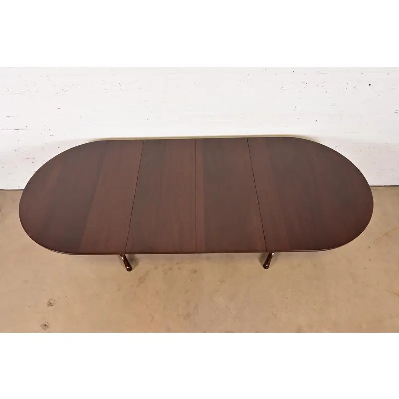 Kittinger Georgian Solid Mahogany Double Pedestal Extension Dining Table, Newly Refinished - Image 5