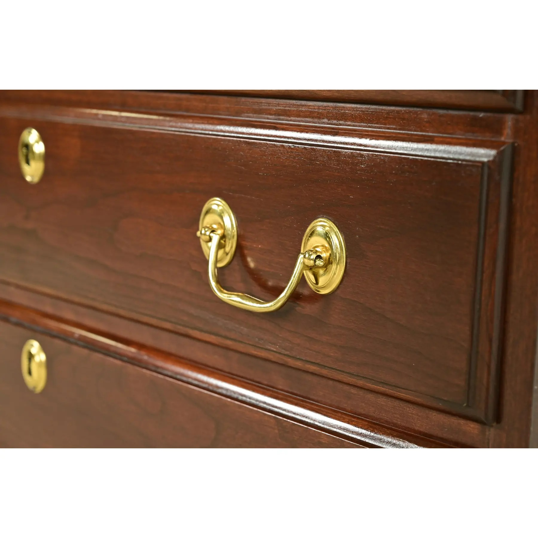 Harden Georgian Solid Cherry Wood Four-Drawer Nightstand or Bachelor Chest - Image 10