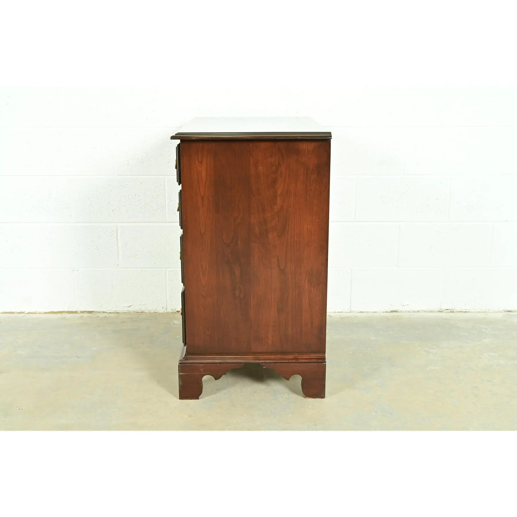 Harden Georgian Solid Cherry Wood Four-Drawer Nightstand or Bachelor Chest - Image 13