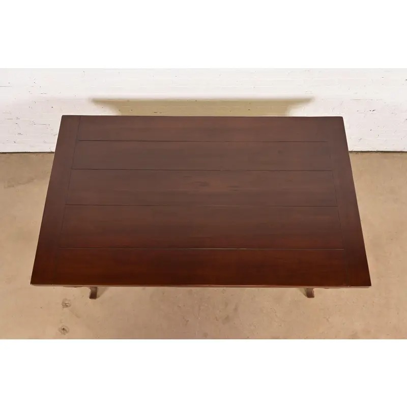 Baker Furniture Italian Provincial Maple Harvest Farm Extension Dining Table, Newly Refinished - Image 6