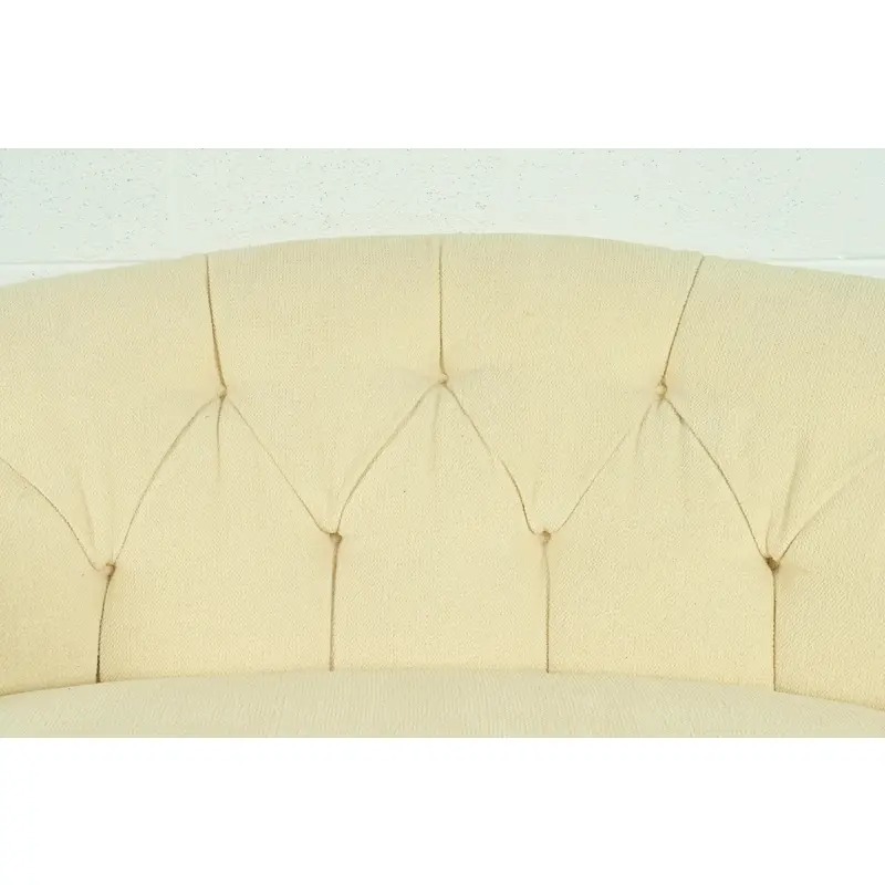 Baker Furniture Mid-Century Hollywood Regency Tufted Sofa or Loveseat, Circa 1960s - Image 6
