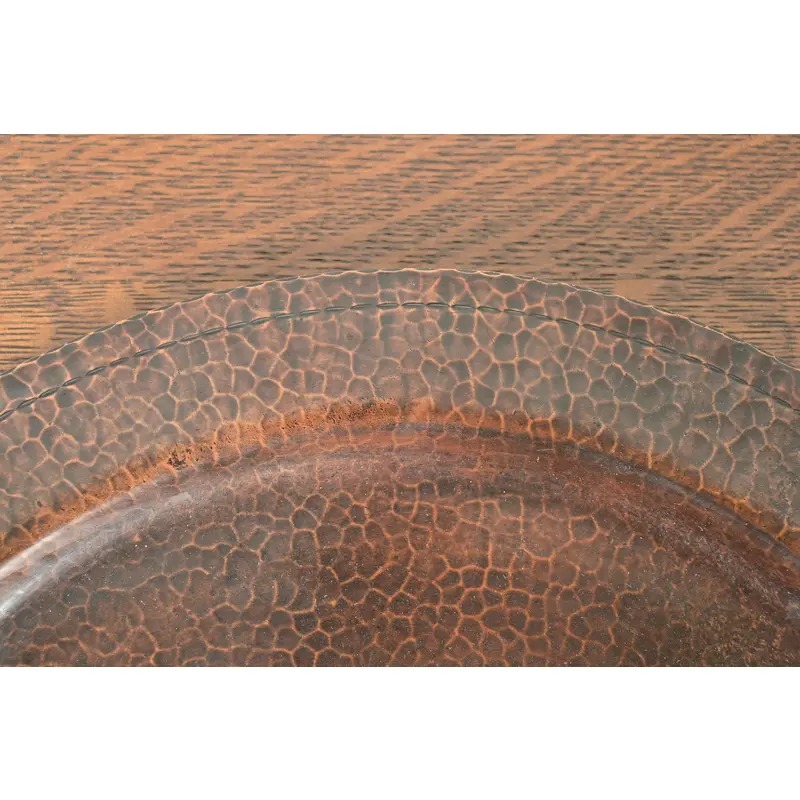 Roycroft Arts & Crafts Hammered Copper Large Handled Serving Tray, Circa 1920s - Image 6