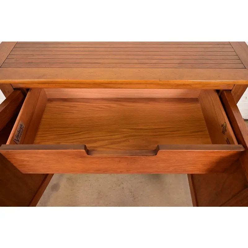 Tomlinson Sophisticate Mid-Century Modern Walnut Buffet Server or Bar Cabinet, 1950s - Image 6