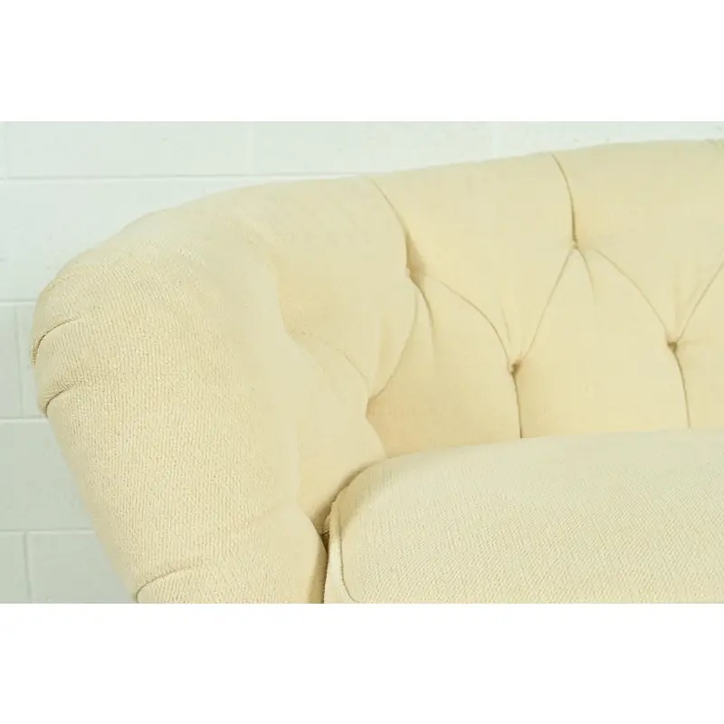 Baker Furniture Mid-Century Hollywood Regency Tufted Sofa or Loveseat, Circa 1960s - Image 7