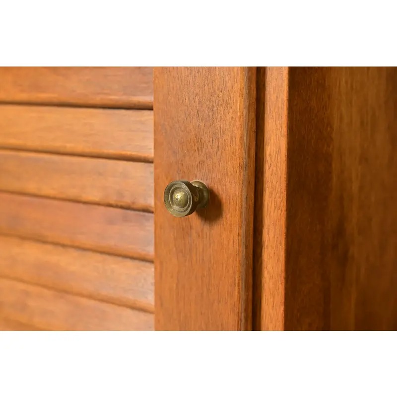 Ethan Allen American Colonial Solid Maple Secretary Desk Hutch Top or Wall Unit, Circa 1970s - Image 7