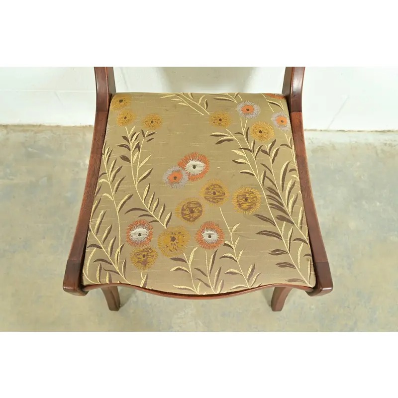 Kindel Furniture Style Regency Carved Solid Mahogany Dining Chairs, Set of Four - Image 7