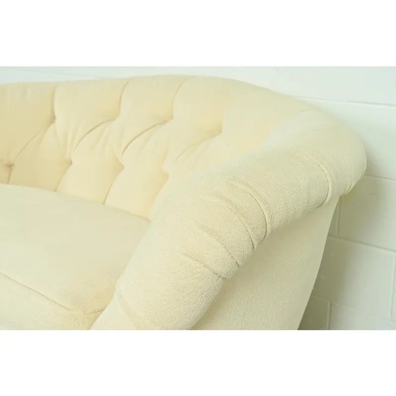 Baker Furniture Mid-Century Hollywood Regency Tufted Sofa or Loveseat, Circa 1960s - Image 8
