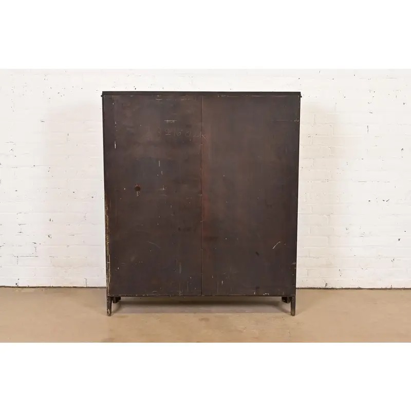 R. J. Horner Style Antique Victorian Carved Oak Bookcase Cabinet, Circa 1880s - Image 8