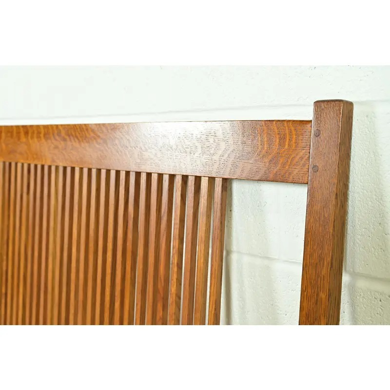 Stickley Mission Oak Arts & Crafts Spindle Bench or Settee - Image 8