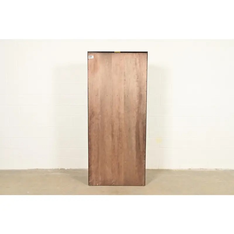 Ethan Allen Arts & Crafts Shaker Dark Cherry Wood Tall Bookcase - Image 9