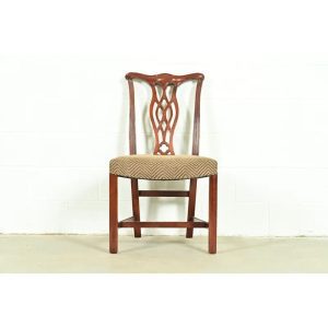 Baker Furniture Georgian Carved Mahogany Side Chair
