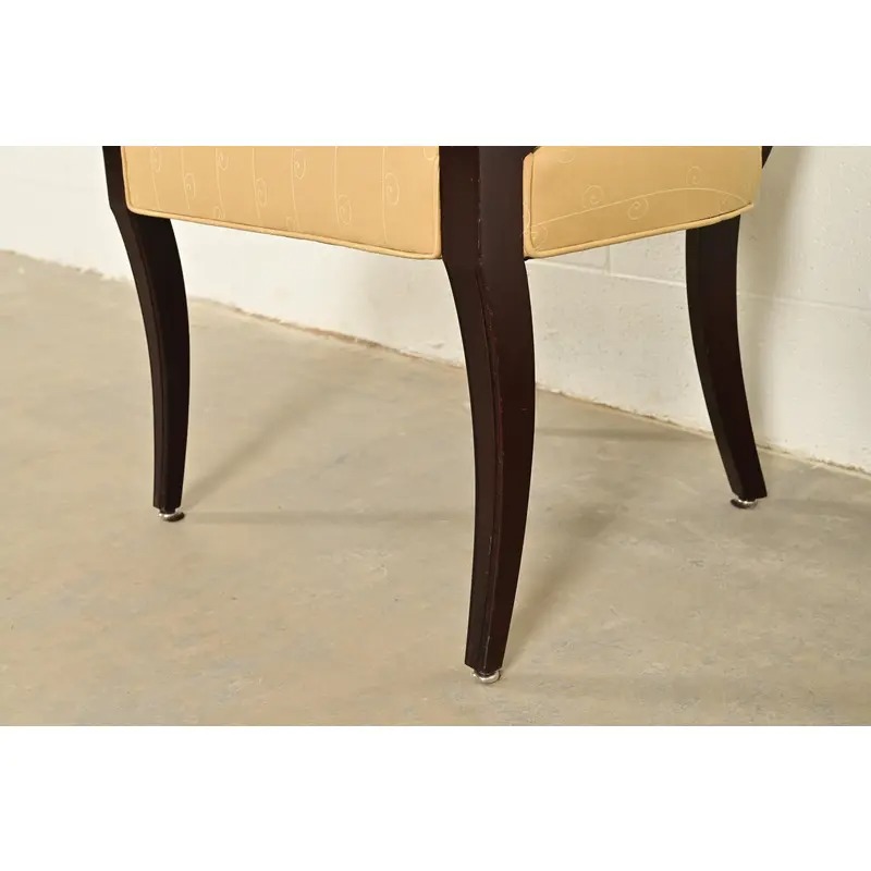Barbara Barry for Baker Furniture Modern Regency Mahogany Dining Chairs, Set of Eight - Image 10