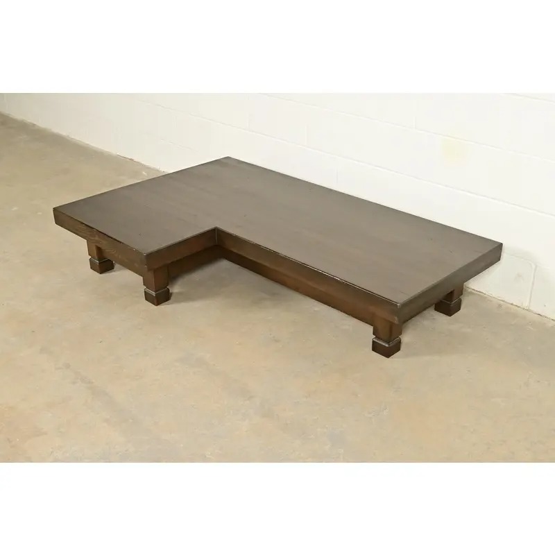 Klaus Rausch Mid-Century Brutalist Geometric Coffee Table, 1960s