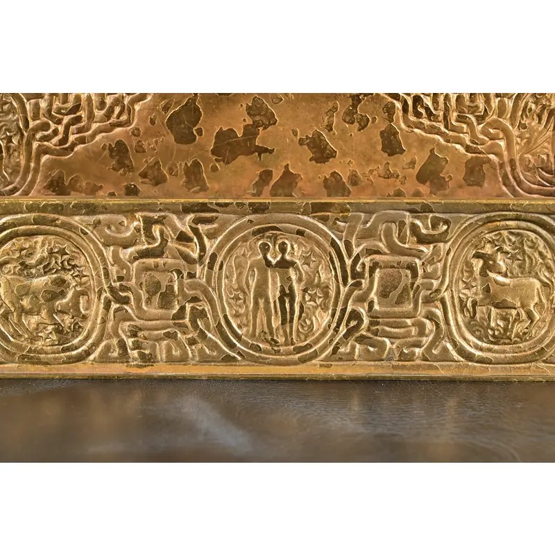 Tiffany Studios New York Zodiac Pattern Bronze Doré Letter Rack - Image 10