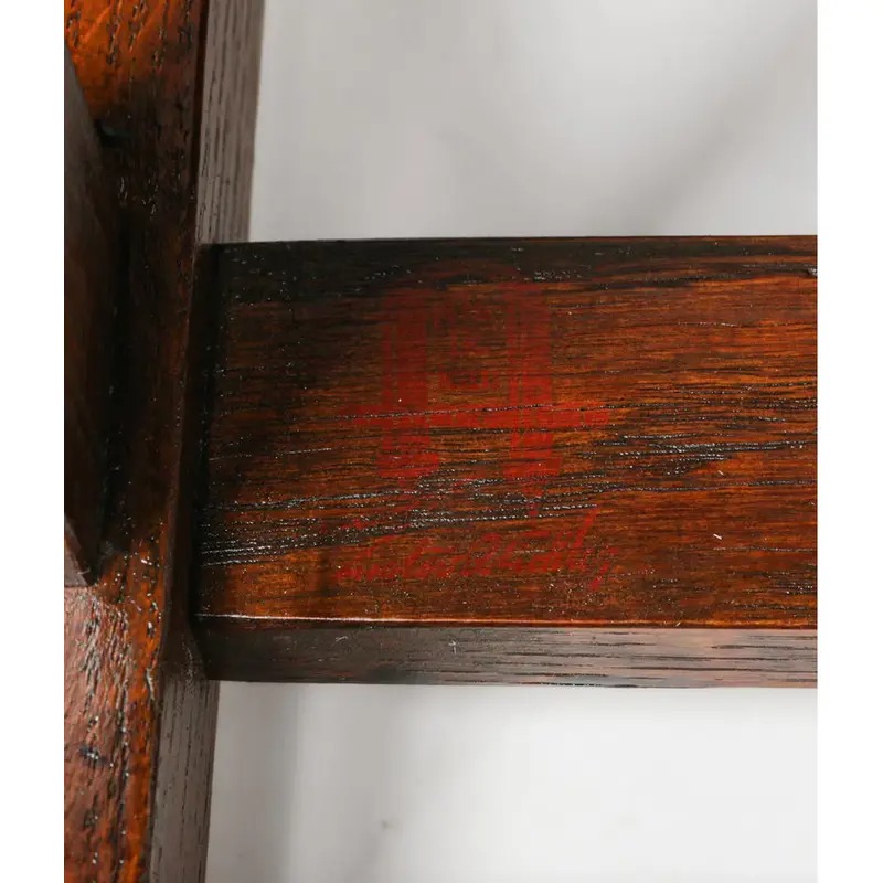 Gustav Stickley Harvey Ellis Antique Mission Oak Arts & Crafts Armchairs, Pair - Image 12