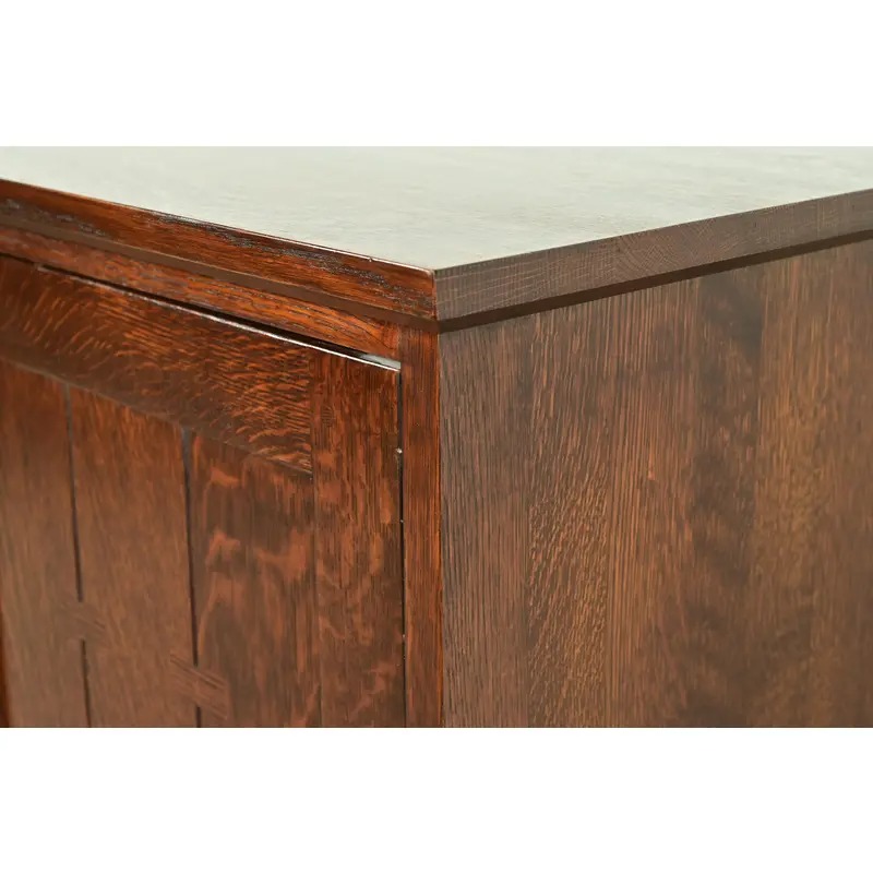 Stickley Mission Oak Arts & Crafts Media Cabinet - Image 12