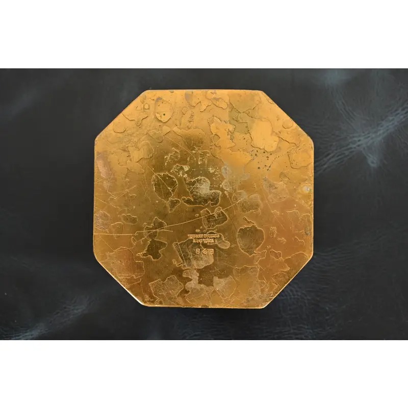 Tiffany Studios New York Zodiac Bronze Doré Inkwell - Image 12