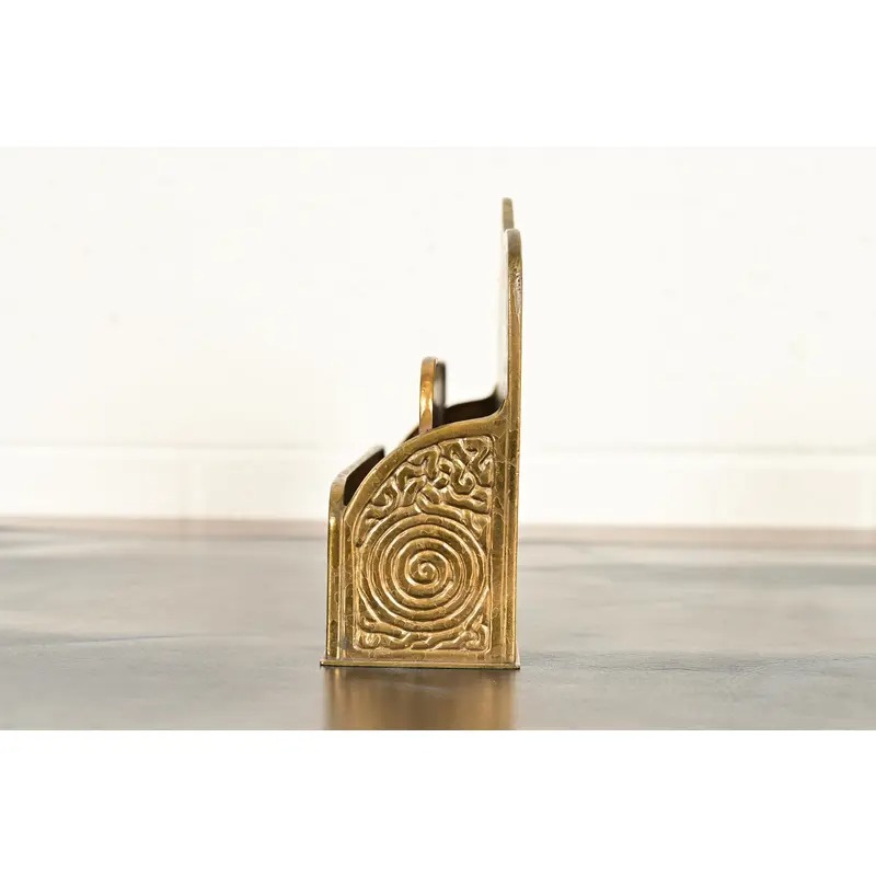 Tiffany Studios New York Zodiac Pattern Bronze Doré Letter Rack - Image 12