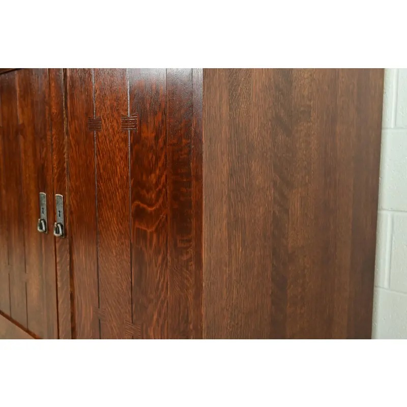 Stickley Mission Oak Arts & Crafts Media Cabinet - Image 13