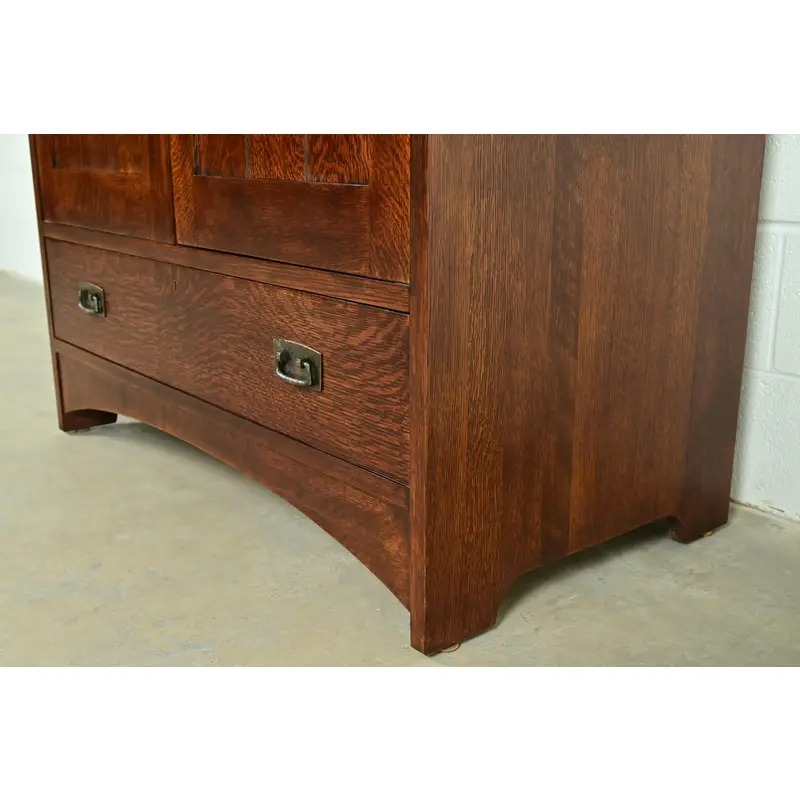 Stickley Mission Oak Arts & Crafts Media Cabinet - Image 14
