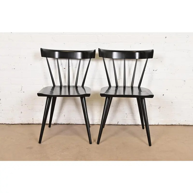 Paul McCobb Planner Group Mid-Century Moderan Spindle Back Dining Chairs, Pair - Image 2