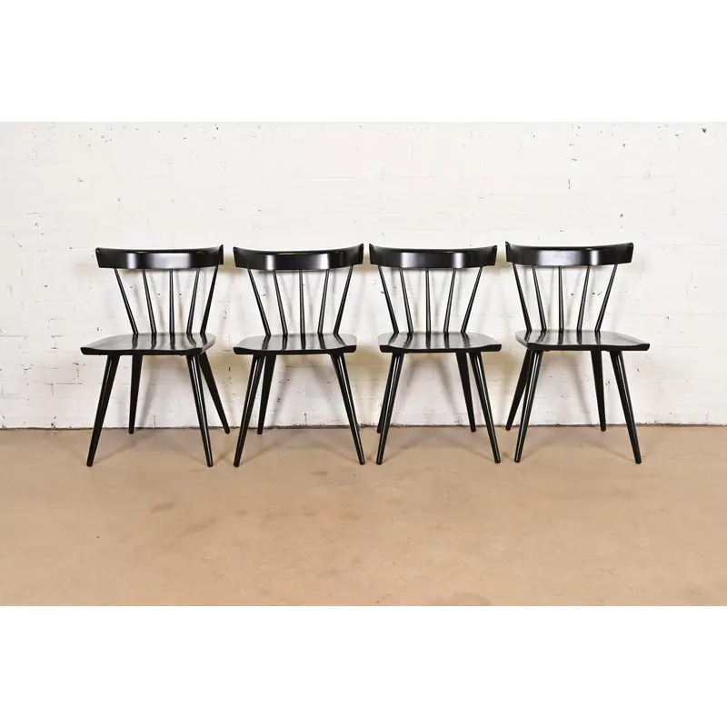 Paul McCobb Planner Group Mid-Century Modern Spindle Back Dining Chairs, Set of Four - Image 2