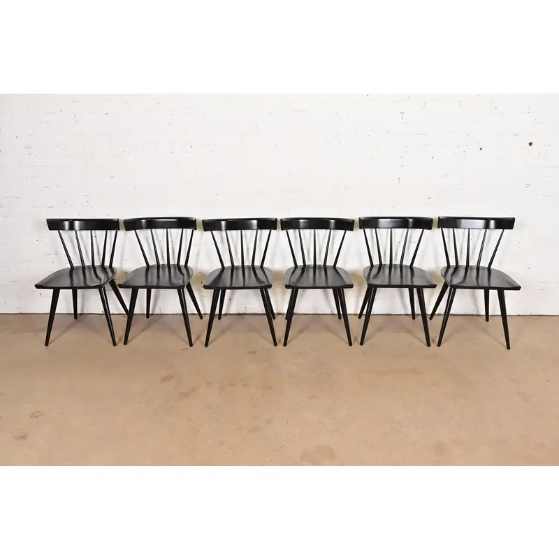Paul McCobb Planner Group Mid-Century Modern Spindle Back Dining Chairs, Set of Six - Image 2