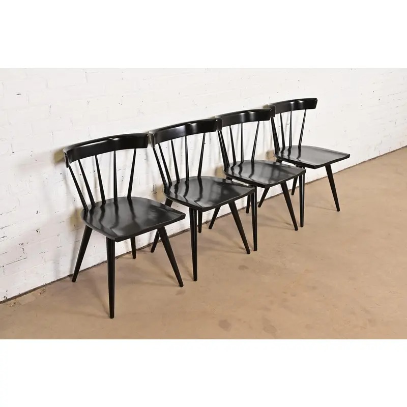Paul McCobb Planner Group Mid-Century Modern Spindle Back Dining Chairs, Set of Four - Image 3
