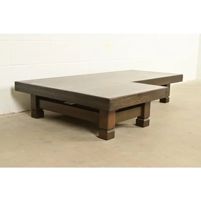 Klaus Rausch Mid-Century Brutalist Geometric Coffee Table, 1960s - Image 4