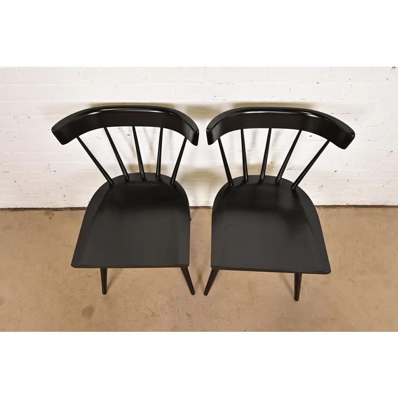 Paul McCobb Planner Group Mid-Century Moderan Spindle Back Dining Chairs, Pair - Image 5