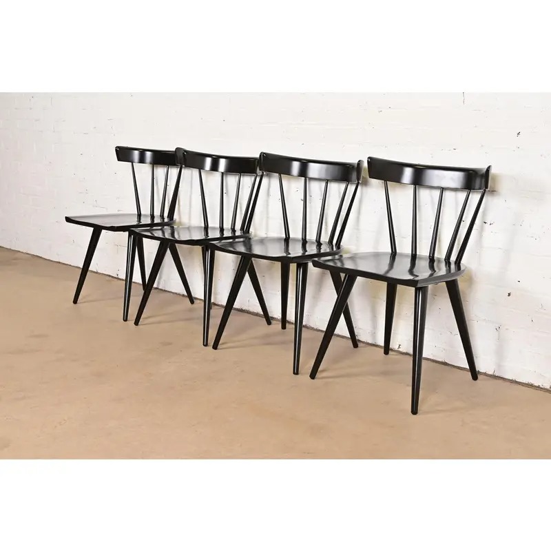 Paul McCobb Planner Group Mid-Century Modern Spindle Back Dining Chairs, Set of Four - Image 5