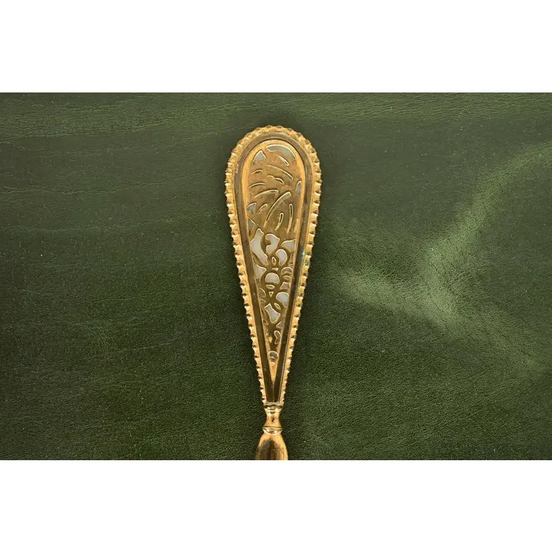 Tiffany Studios New York Grapevine Bronze Doré and Favrile Slag Glass Letter Opener - Image 5