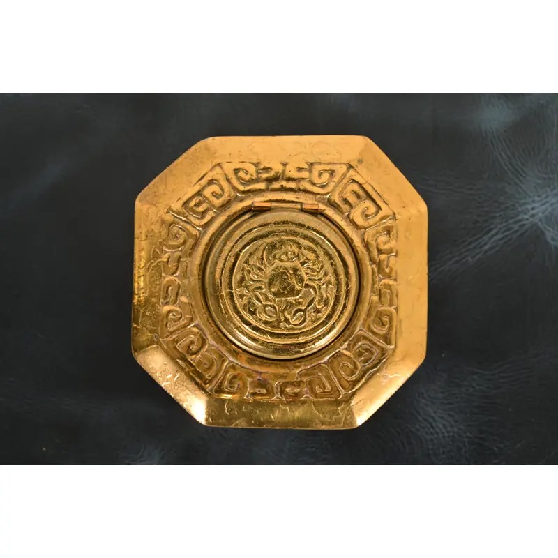 Tiffany Studios New York Zodiac Bronze Doré Inkwell - Image 5