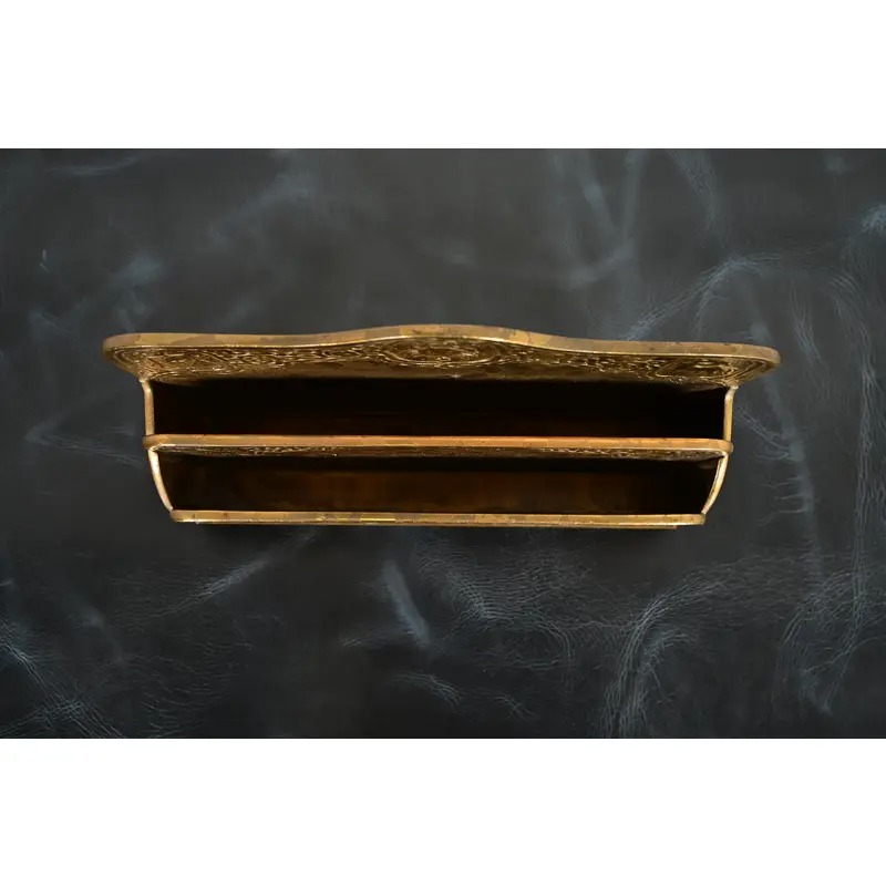 Tiffany Studios New York Zodiac Pattern Bronze Doré Letter Rack - Image 5