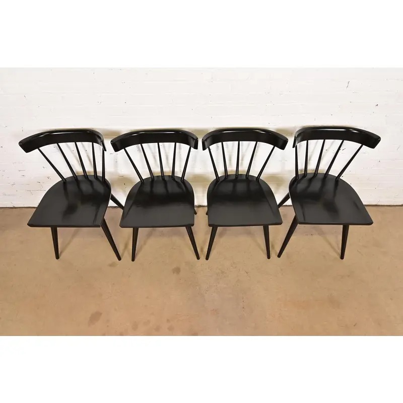 Paul McCobb Planner Group Mid-Century Modern Spindle Back Dining Chairs, Set of Four - Image 6