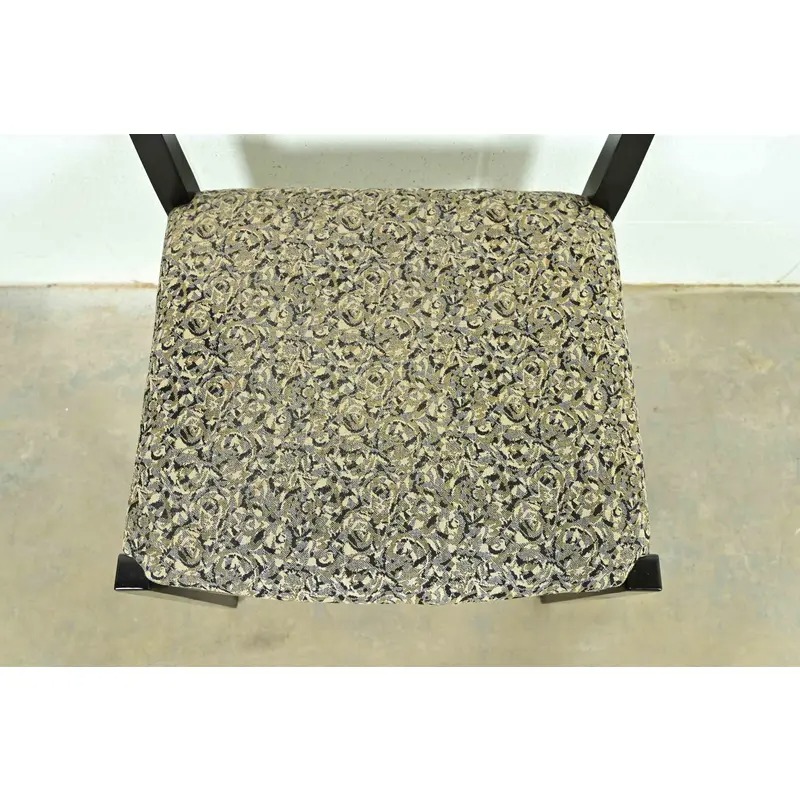 Knoll Postmodern Black Lacquered Ricchio Dining Chairs, Set of Four - Image 7
