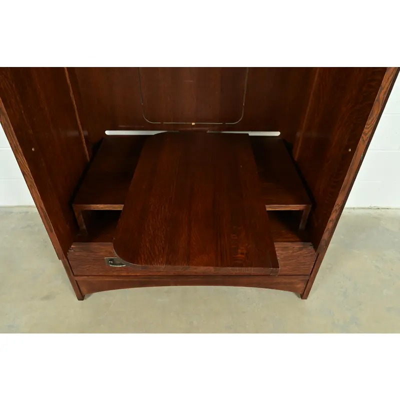 Stickley Mission Oak Arts & Crafts Media Cabinet - Image 7